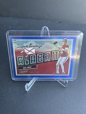 2021 Panini Prestige MAC JONES Patriots SEASONS GREETINGS BLUE FOIL 106/249 RC