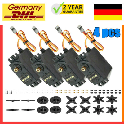 4X Digital Servo MG945 55g Metall Metallgetriebe 15kg Gear RC Flugzeug Modellbau