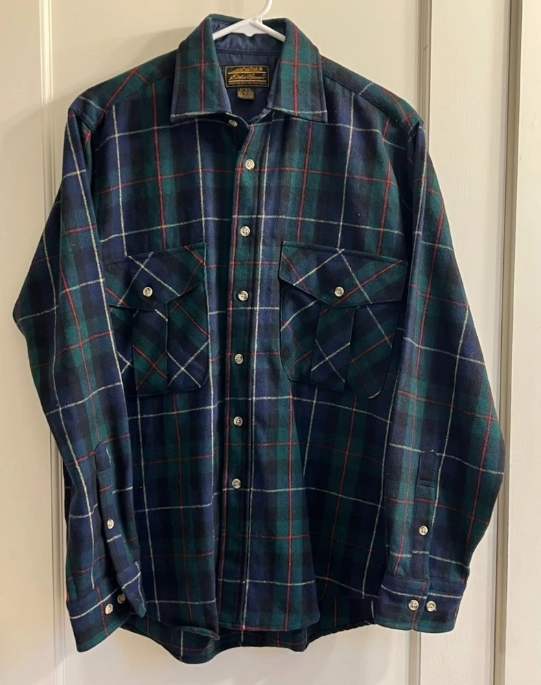 Eddie Bauer "Black Tag" long-sleeved flannel shirt Black Tag Wool / Gorpcore Med