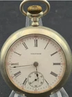 Antique 1906 Waltham Pocket Watch 18s 7J Grade Sterling Model 1883 - RUNNING