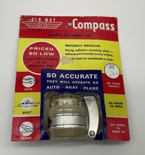 Vtg Nos 1950s Air Way Compass Dash Gauge Auto Car Boat Truck Planes Htf Vtg Nos 1950s Air Way Compass Dash Gauge Auto Car Boat Truck Planes Htf