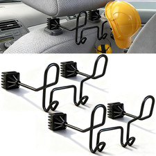 2-Pack Hard Hat Holder for Truck Seat - Dual Heavy Duty Car Headrest Hooks for C