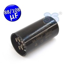 Anlaufkondensator f&uuml;r Elektromotoren 88 - 108 &micro;F - 220 Vac - 50/60 Hz