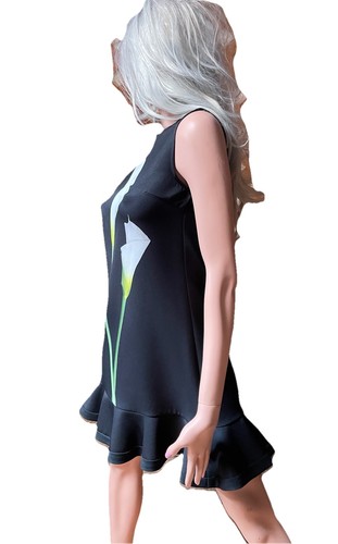 VICTORIA BECHAM X Target NWOT Black CALLA LILY DRESS Size XS - Picture 5 of 12