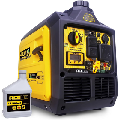 #ad Aceup Energy 4000W Dual Fuel Inverter Generator Gas Propane RV Ready Quiet $441.20