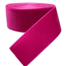 5Yards Fuschia 1 1/2" Velvet Ribbon Bulk Fuschia 1 1/2"40mm