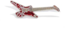 Eddie Van Halen - EVH - Eddie Van Halen - Shark Guitar Pin [New ] Pin, Collectib