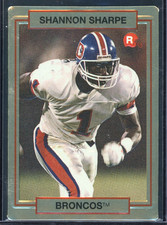 1990 Action Packed Update Shannon Sharpe Rookie Card (RC) #46 - NM. rookie card picture