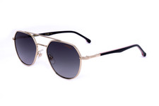 Carrera Unisex 53mm Gold Striped Black Sunglasses CA303S-0W97-9O