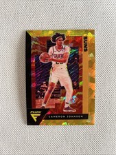 2020-21 Panini Flux CAMERON JOHNSON RC #143 Gold Cracked Ice /10