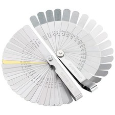 2pcs Feeler Gauge Set 32-Blade Straight Feeler Gauge and 16-Blade Offset Feeler