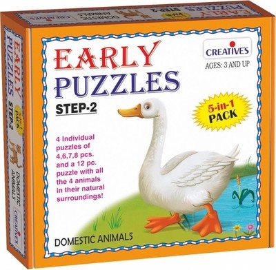 (CRE0784) - *** Creative Early Puzzles Step II - Domestic Animals