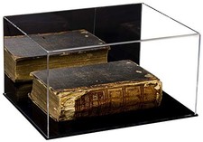Deluxe Acrylic Large Book Display Case with Mirror (A026)