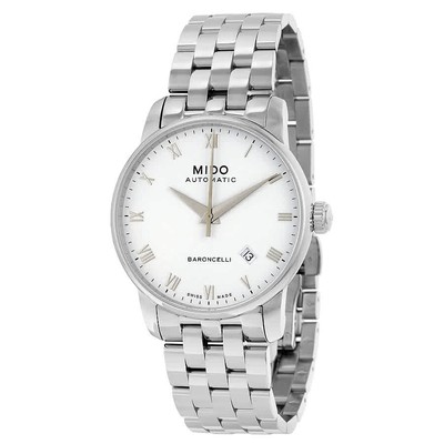 Mido Baroncelli Automatic White Dial Men's Watch M86004261