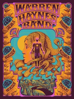 Warren Haynes Band 2026 Tour Poster   Psychedelic Art Print