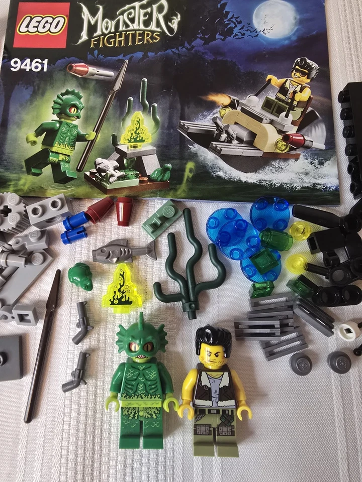 LEGO 9461 Monster Fighters The Swamp Creature Minifigura Completa Manual Frank Rock Foto 4 de 4