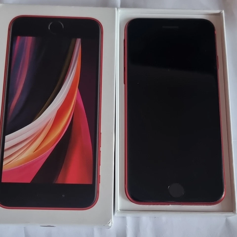 Apple iPhone SE 2nd gen (A2296), 64GB, UNLOCKED, Red, good+box -113, photo 2 of 5