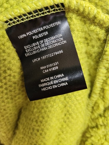 The Grinch Sherpa Pullover Sweater 1/4 Buttons Men's XL Green Soft Dr Seuss! New - Picture 6 of 9