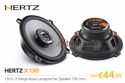 Hertz X 130 - 13 cm 2 Wege Coax Lautsprecher Speaker 160 Watt -- 1 PAAR NEU