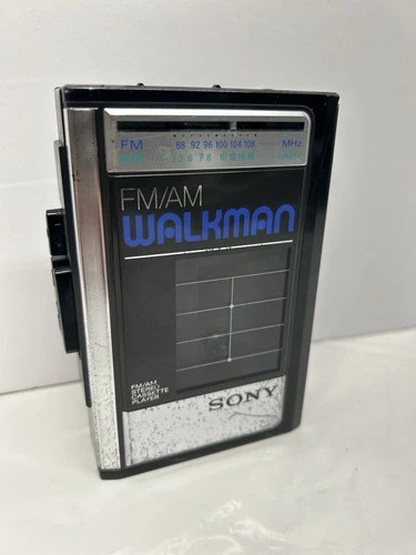 Sony Walkman WM-F41 AM/FM Cassette Player *New Belts* *Cleaned* *Works* SEE DESC