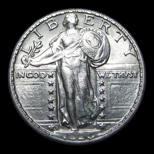 1920-D Standing Liberty Quarter Silver ----  Gem BU Stunning Coin ---- #KK023