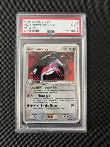 POKEMON TCG | 2005 POKEMON EX DEOXYS #103/107 SALAMENCE EX-HOLO | PSA 9 🔥