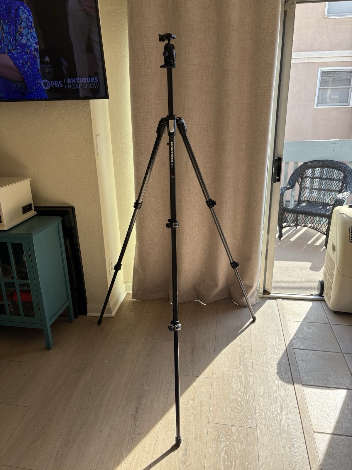 Manfrotto Tripod 055 Carbon Fiber Pro 3 Sections Ball Head +