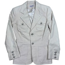Alvin Valley Y2K Linen Safari Blazer