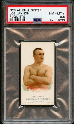 1887 N28 Allen & Ginter #29 Joe Lannon — PSA 8.5