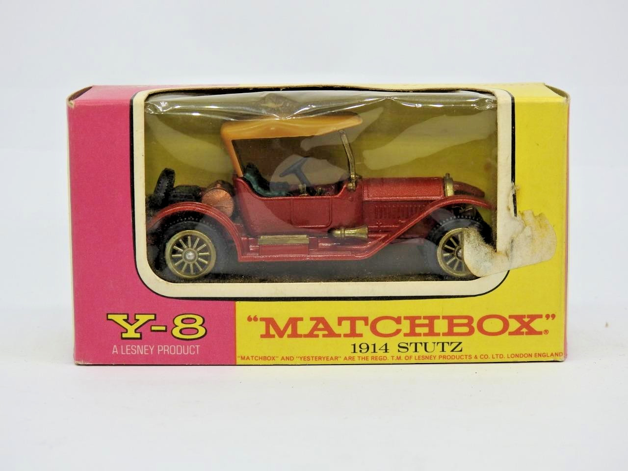 Matchbox Yesteryear Y8, 1914 Stutz 4E Roadster - Free Price Guide