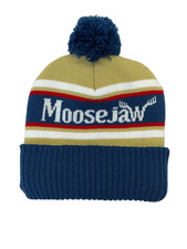 Vintage Broner Moose Jaw Pom Knit Men's Beanie Canada Made in USA Rare