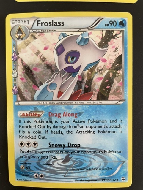 Froslass RC8/RC32 XY Generations Radiant Collection Holofoil Rare Pokemon Card 