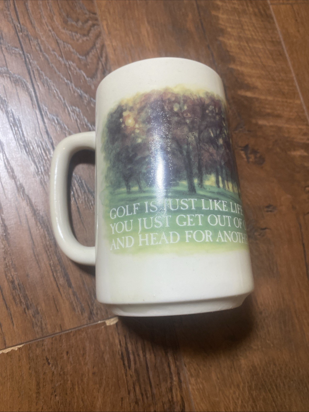 Otagiri Mug Vintage Golfer Japan Golf is Just Like Life Coffee Cup