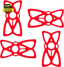 4 PCS Motorcycle Phone Mount Tether, Elastic Smartphone Silicone Strap Anti-Slip