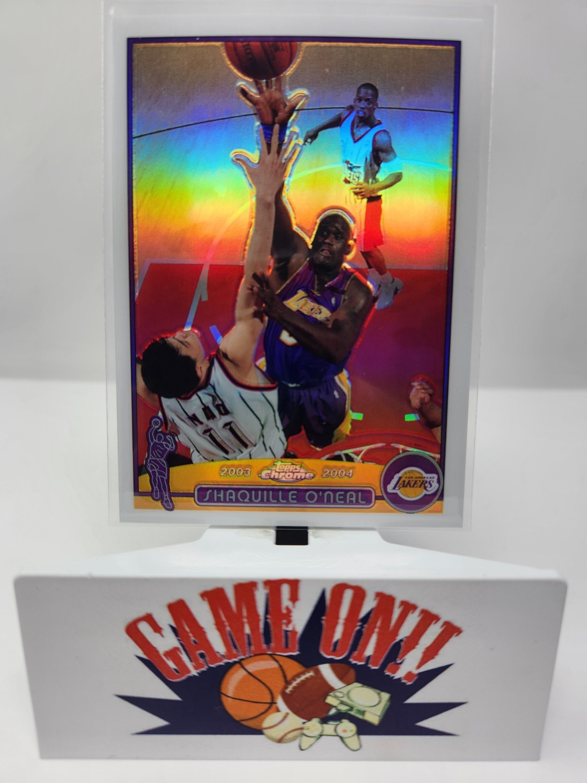 2003-04 Topps Chrome #34 Shaquille O'Neal Refractor sc