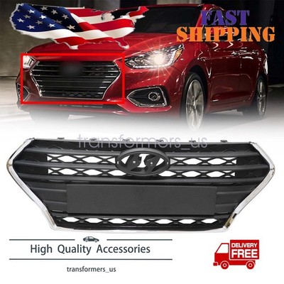 For Hyundai Accent 2018-2020 Front Bumper Grille Assembly Black 86350J0000