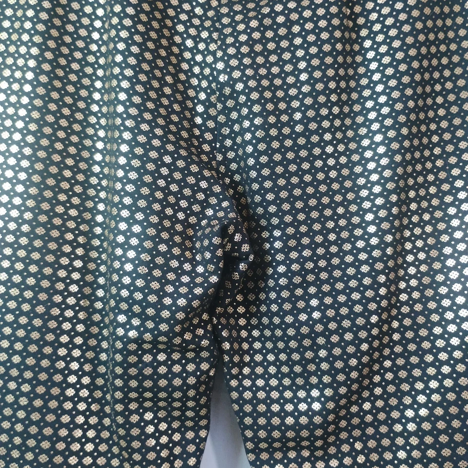 Pantalones Cortos Maison Jules Mujer L Negro Dorado Punto Metálico Gótico Rock Mob Esposa Foto 4 de 4