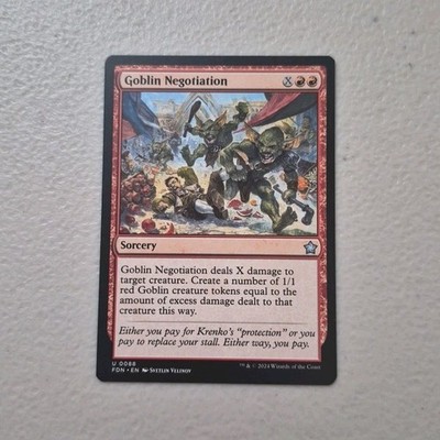 Goblin Negotiation - Foundations #88 MTG NM 