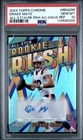 Drake Maye Rookie Card Auto PSA 10 /199 Aqua Refractor Numbered