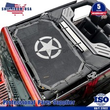 Anti-uv Bikini Soft Top Mesh Shade Sunshade Cover Fit 2007-2018 Jeep Wrangler Jk