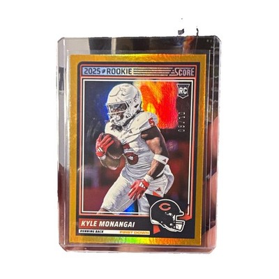Panini 2025 Score Kyle Monangai Rookie Gold Halo /10 #48 Chicago Bears🔥🔥