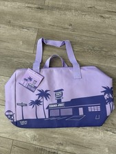 Trader Joes Large Insulated Tote Purple Limited Color Free Ship Holds 8 Gl