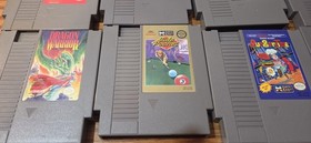 NES Games LOT ( 10 Titles Duck Hunt, Dr. Mario, Dragon Warrior)