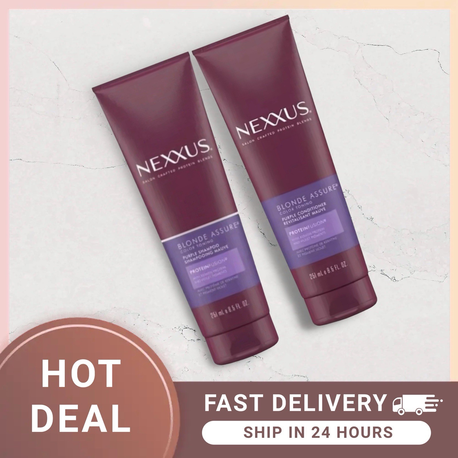 Nexxus, Blonde  Assure Purple Toning Shampoo and Conditioner RRP £28
