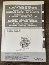 Bedienungsanleitung Kubota Diesel Motor, D1005-E4, D1105-E4, D1305-E4, V1505-E4