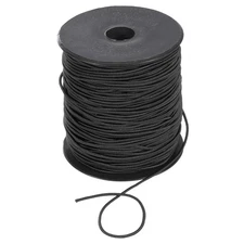 1.5mm 109 Yards Elastic String Cord Elastic Thread Beading String Cord, Black