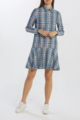 GANT Kleid Bunt Gr. 42 Damen Hemdblusenkleid Kariert Baumwolle Shirt Dress 45030 - Bild 1 von 4