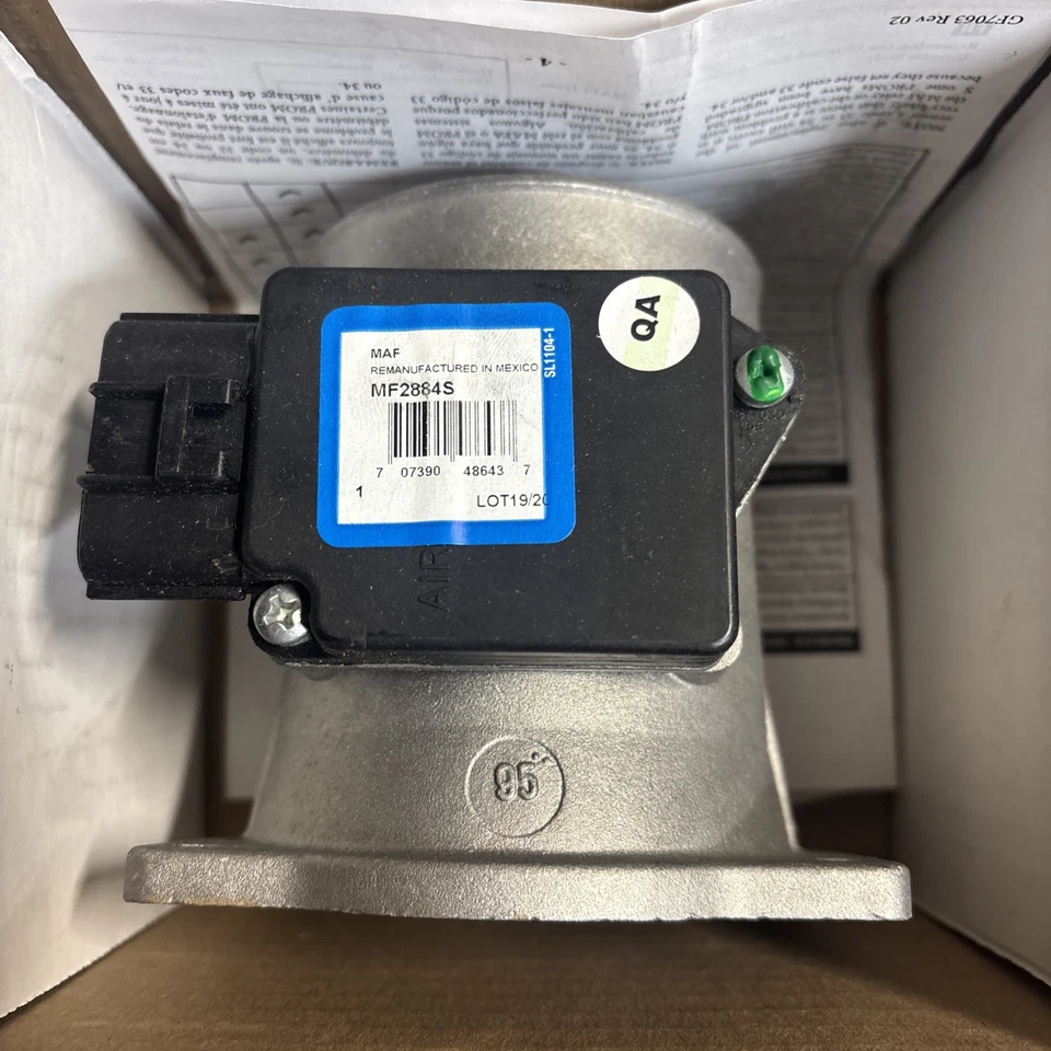 Sensor de flujo de aire de masa de raya azul remanufacturado MF2884S para Ford Mazda Mercury Foto 4 de 4