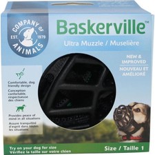 Baskerville Ultra Moldable Muzzle Size 1,Black By Halti