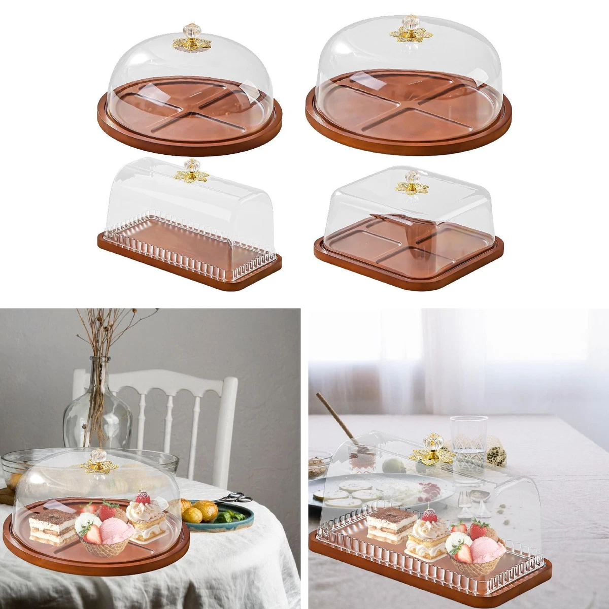 Alzata per cupcake in legno rustico, a 3 piani, per cupcake, dessert, vassoio da portata per 50 cupcake, matrimoni, compleanni, lauree, tè pomeridiano, baby shower